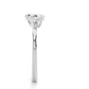 Anillo de Compromiso para Mujer con Dos Piedras Redondas de Estilo Bonito en Oro Rosa de RITZIN - Product Image 2