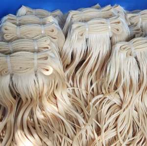 Extensions de cheveux indiens Remy de haute qualité, volume épais, aspect complet, double trame machine, sans traitement chimique, toutes les couleurs, teintables - Product Image 5