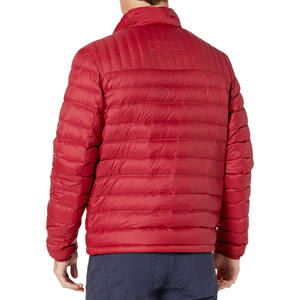 Veste matelassée en polyester avec logo personnalisé, veste d'hiver de haute qualité pour hommes, coupe-vent, imperméable, en duvet de canard pour hommes - Product Image 3