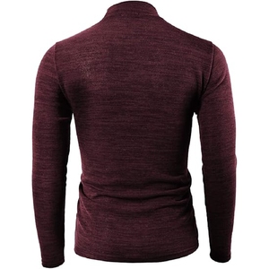 Wholesale Men's Long Sleeve Winter Warm Anti-Shrink Quick Dry <b>Knitted</b> Sweater Breathable Comfortable Polyester - Product Image 2