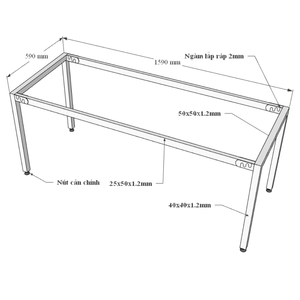 Bureau d'écriture minimaliste Uconcept HBUC035 en bois de caoutchouc 160x60cm, mobilier de bureau durable avec pieds en fer traditionnels pour chambre à coucher - Product Image 5