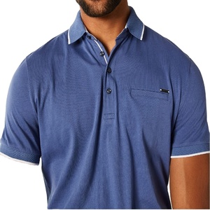 . Lot en stock de tenues pour hommes polo décontracté à manches courtes en coton polo au design élégant polo à rayures polo respirant pour hommes - Product Image 1