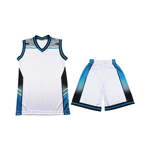 ชุดบาสเก็ตบอลกีฬาระบายอากาศได้ดีชุด100% โพลีเอสเตอร์ไซส์ใหญ่พิเศษ - Product Image 1