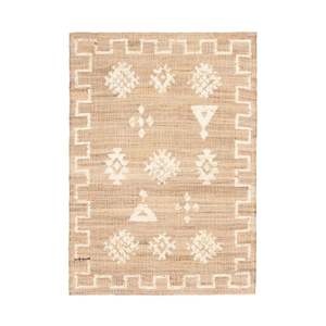 Gran oferta, de algodón blanco Alfombra tejida, minimalista, tejido plano suave, hecha a mano, decoración neutra tranquila para casas de estilo escandinavo abstracto - Product Image 6