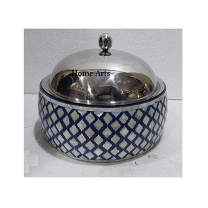 Casserole de forme ronde de conception fantastique en pot chaud d'acier inoxydable avec le travail en bois et de vadrouille pour l'usage de mariage - Product Image 1