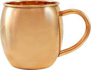 แก้วมักมอสโกมิวล์ทองแดงบริสุทธิ์มีด้ามจับทองแดงพื้นผิวการตีด้วยค้อน - Product Image 1