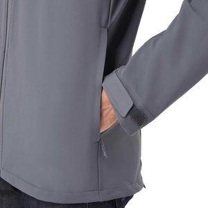 High quality for <b>Men's</b> Soft Shell Jacket Spring Windproof Waterproof <b>Long</b> Sleeve Hooded <b>Coat</b> Solid Color for <b>mans</b> custom OEM - Product Image 4