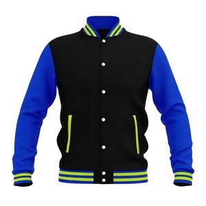 Wholesale Winter Men s Suede Varsity Jacket Single Button Closure Eco Friendly Breathable Casual Outerwear OEM Service <b>Coat</b> - Product Image 1