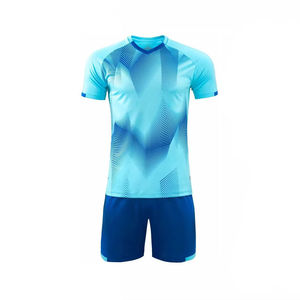 Maillot de football, maillot de football, style col en V, matériau personnalisé, ensembles unisexes pour adultes, séchage rapide, respirant, service OEM - Product Image 2