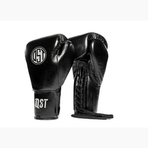 QST Hot Selling Leather Boxing <b>Gloves</b> Full Finger <b>Moisture</b> Wicking Customized Logo Design High Quality Boxing Competition <b>Gloves</b> - Product Image 5