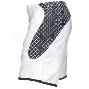 Pantalones cortos de boxeo MMA informales transpirables para hombres-Entrenamiento físico de algodón 100% de secado rápido de ajuste personalizado de alta calidad - Product Image 4