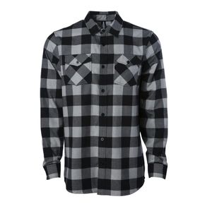 Camisas de Franela de Algodón para Hombre, Estilo Urbano, Transpirables, de Manga Larga, con Botones Cubiertos, Colores Personalizados - Product Image 1