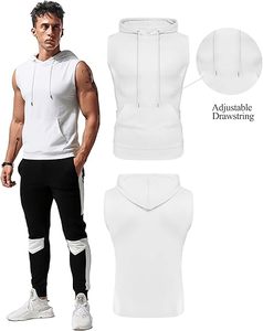 Chaleco deportivo sin mangas para hombre, camiseta sin mangas para entrenamiento de gimnasio, ropa deportiva transpirable de secado rápido para correr y entrenar - Product Image 4
