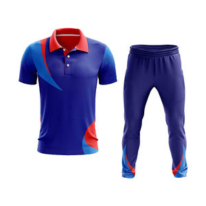 <b>Make</b> <b>Your</b> <b>Own</b> Design And Logo Cricket Uniforms Sublimated Polo Shirt Cricket Wear Custom Plain Cricket Jersey - Product Image 4