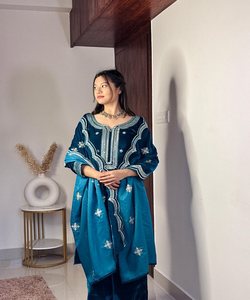 Hermoso estilo árabe Boutique Diseño Gharara Casual Largo Blanco Ropa africana - Product Image 2