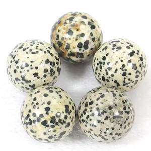 Vente en gros de jaspe dalmatien naturel de meilleure qualité, cristal d'agate, sphères de pierres précieuses en quartz, boules de guérison, vente de pierre naturelle de qualité supérieure - Product Image 3