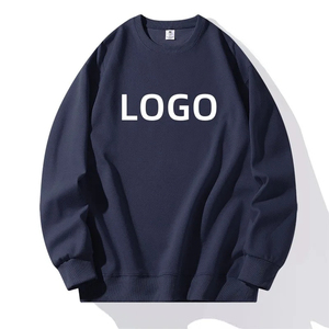 Men New Fashion Plain <b>Thick</b> Pullover Sweatshirt Comfortable Embroidered Custom Logo Casual Autumn Warm Men custom - Product Image 3