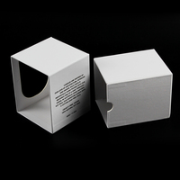 Boîte à bougies en céramique de 8 oz avec tiroir blanc en carton rigide, boîte personnalisée avec logo, emballage pour bougies