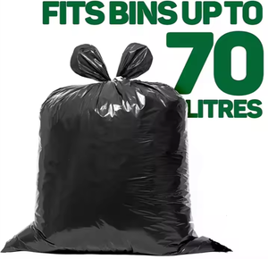 <b>Trash</b> <b>Bags</b> Black Roll garbage <b>bags</b> for <b>household</b> Waste Flat pocket <b>Trash</b> Packaging plastic <b>bags</b> for business good price HM brand - Product Image 5