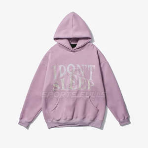 เสื้อฮู้ดขนแกะประดับพลอยเทียมสำหรับผู้ชายฤดูหนาวมีฮู้ดแนวสตรีทแวววาวสไตล์แฟชั่นมีสไตล์ผ้าฝ้ายผสมระบายอากาศได้ดี - Product Image 1