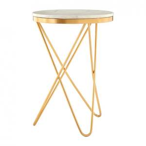 Mesa de Centro Moderna de Mármol Blanco Premium, Mueble de Decoración para Interiores de Alta Calidad, Diseño Único para Sala de Estar - Product Image 6