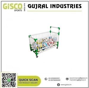 Panier de transport de balle le plus vendu 100x70x100 cm Cartmade of Plastic Poles Basketball Storage Cart for Export Sale - Product Image 2