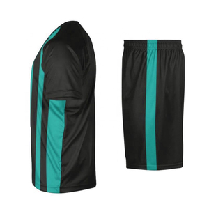 Maillots de football personnalisés pour hommes en gros, 100% polyester respirant, col en V, manches courtes, marque HB SPORTS, fournisseur BD, haute qualité - Product Image 3