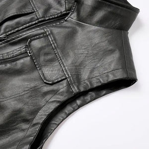 Gilet en cuir pour hommes de meilleure qualité Gilet en cuir durable pour hommes Gilet en cuir de haute qualité - Product Image 4