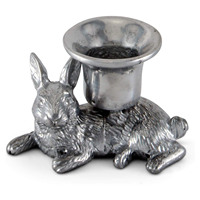 Bougie conique en aluminium coulé à la main exceptionnelle plaqué or pour décoration de Pâques par Ambience Lifestyle