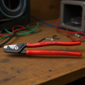 Knipex - Tijeras para cables StepCut XL de 225 mm con corte escalonado y acabado pulido recubierto de plástico - Product Image 3