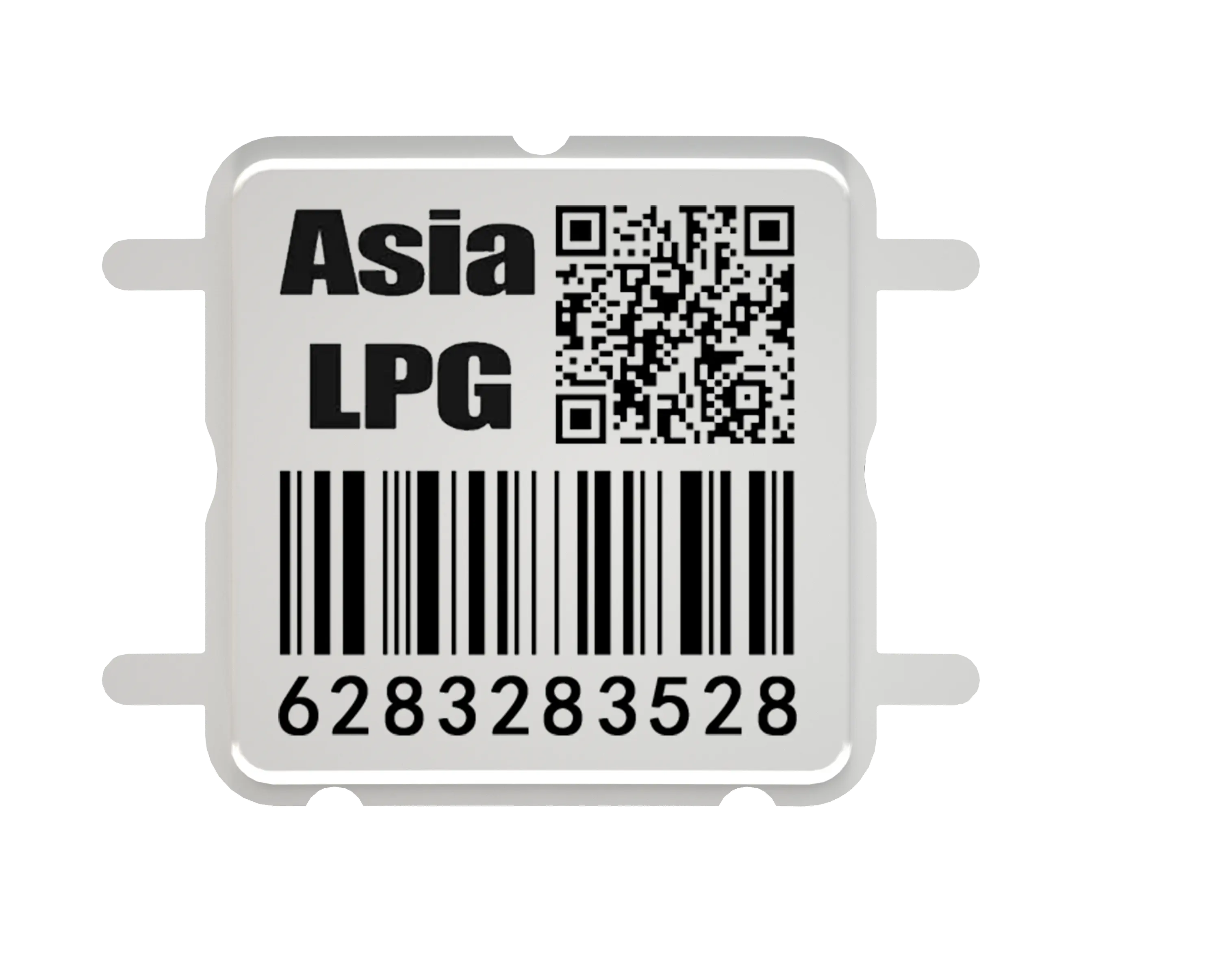 Qr Code Van Cilinder Krasbestendige Snelle Scan Lpg Tankstation Permanente Barcode Tags Voor Gasfles Tracking