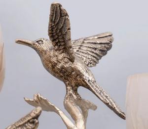 Stunning Vintage <b>Candle</b> Stand With Bird Accent Ideal For Living Bedroom Dining Table And Centerpiece Decoration - Product Image 5