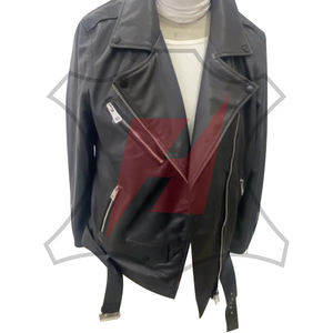 Veste en cuir surdimensionnée pour femmes la plus vendue en cuir de vache Veste en cuir coupe-vent pour l'hiver Vestes en cuir surdimensionnées pour femmes - Product Image 1