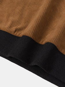 เสื้อสเวตเชิ้ตผู้ชายคอกลมสีพื้นคุณภาพสูงแบบสั่งทำพิเศษ เสื้อสเวตเชิ้ตผู้ชายสองสีคุณภาพสูงแบบสั่งทำพิเศษ - Product Image 4