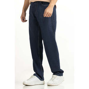 กางเกงยีนส์ทรงตรงสไตล์ฮิปฮอปวินเทจ MN-JNS-WS25-002 ผ้ายีนส์ฟอกสี ทรงขากว้าง ปักลายสีเข้ม ทรงหลวม ใส่ได้ในฤดูหนาว - Product Image 4