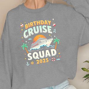 Sudaderas de mujer Birthday Cruise Squad 2025 - Product Image 3
