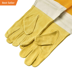 Contribute Industry Guantes de apicultura profesional Guantes sin aguijón Piel de cabra Premium - Product Image 2