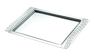 Bandeja redonda de acero inoxidable para servir hoteles restaurantes eventos casas bodas catering buffets elegante duradero fácil mantenimiento - Product Image 3