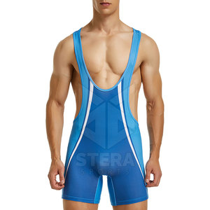 <b>Men</b> Wrestling <b>Singlet</b> Quick Dry Customized High Quality Breathable Spandex Polyester New Arrival Wrestling Wear - Product Image 1
