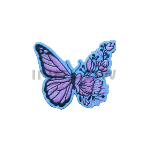 Adhesive Merrow Border Factory Price Custom Fashion Logo Patch tiger Patch Embroidery tiger Patch for T-Shirt Clothing - Product Image 2