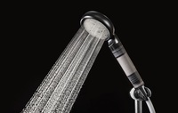 [JNA]KOTRA Cabezal de Ducha Cromado ABS Premium con Chorro de Agua, Diseño Moderno, Monomando para Grifo de Baño