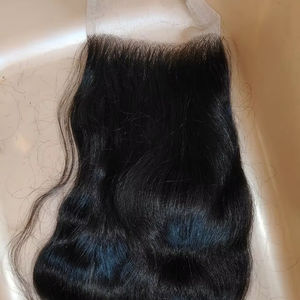 Cierre virgen brasileño de cabello humano crudo, cierre de encaje transparente suizo fino de oreja a oreja 4x4 5x5 6x6 7x7 HD - Product Image 1