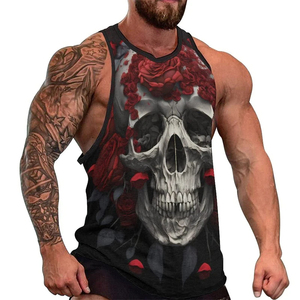 2025 superventas impresión Golds gym Stringer Tank Top para hombres sublimación tanktop precio al por mayor - Product Image 4