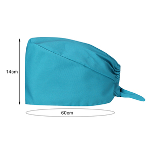Ajustable Doctor Trabajo Enfermera Scrub Hat Cap Scrub Bouffant Scrub Cap para cabello largo - Product Image 4