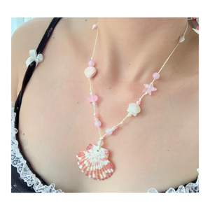 สร้อยคอเปลือกหอยทำด้วยมือแบบเวียดนามวัสดุธรรมชาติตัวเลือกการตกแต่งที่ดีสำหรับโซ่ของที่ระลึกและร้านค้าออนไลน์ - Product Image 6