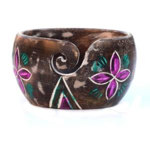 Handmade Wooden Yarn <b>Bowl</b> Large Durable Antique Wooden Yarn Holder with Smooth Design Craft Projects Yarn Storage - Product Image 4