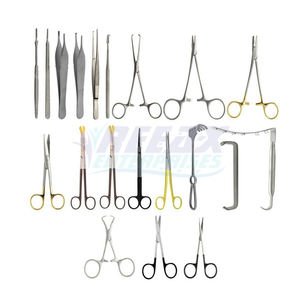 REEAX Enterprises 17PCS Set Instrumentos de cirugía plástica de acero inoxidable Grado hospitalario Tasa de fábrica Instrumentos de base quirúrgica - Product Image 1