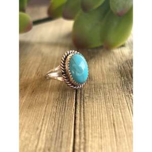 Sterling Silver <b>Turquoise</b> <b>Ring</b> Size 8.5 by Bobby Martinez - Product Image 3