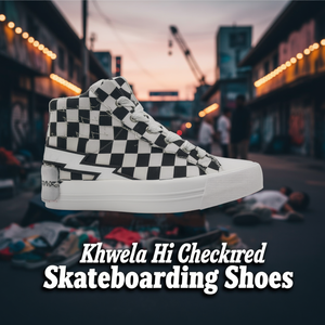 Chaussures de skate à carreaux Khwela Hi - Product Image 3