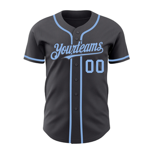 Maillot de baseball de qualité supérieure Vêtements de sport Chemises Spandex Fait Demi-manches Col en V Maillot de baseball avec logo privé - Product Image 3